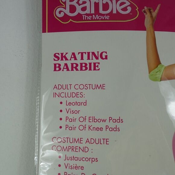 Barbie The Movie Womens Skating Barbie Costume Size Large 12-14 - Picture 3 of 4
